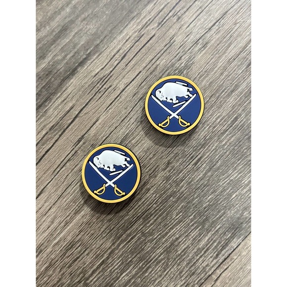 Crocs Accessories - Buffalo Sabres Hockey Team Charm For Crocs Shoe Charms - 2 Pieces